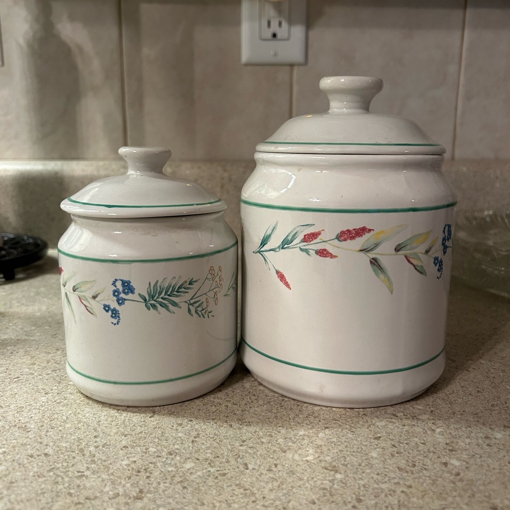 CORELLE COORDINATES Ceramic Canister Set
